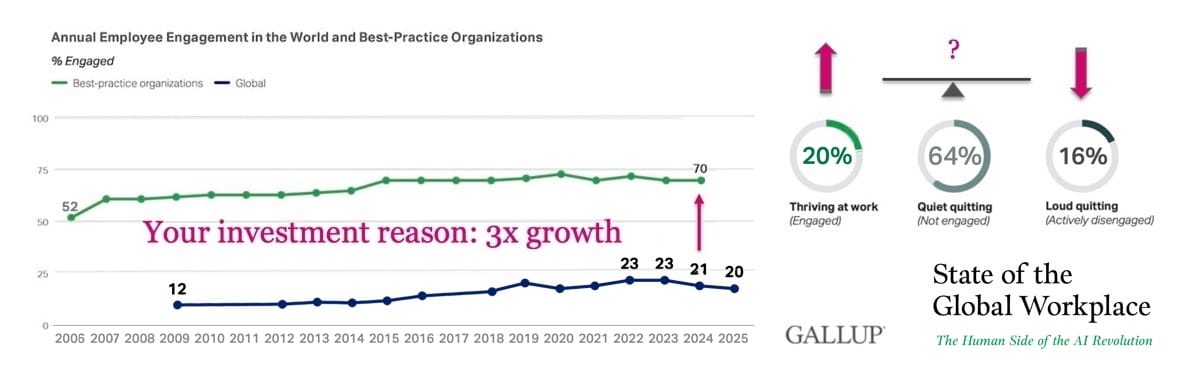 Employee engagement, best practice workplaces vs the usual teams Employee engagement, best practice workplaces vs the usual teams